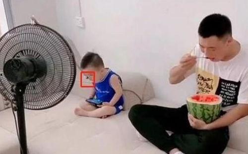 吃瓜爸爸带娃视频,欢乐逗趣瞬间大盘点